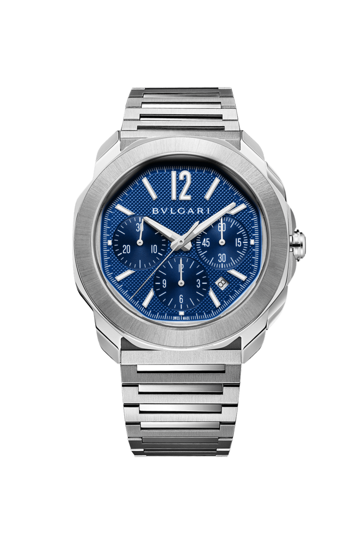 Steel Octo Roma Watch Blue 103829 | Bvlgari