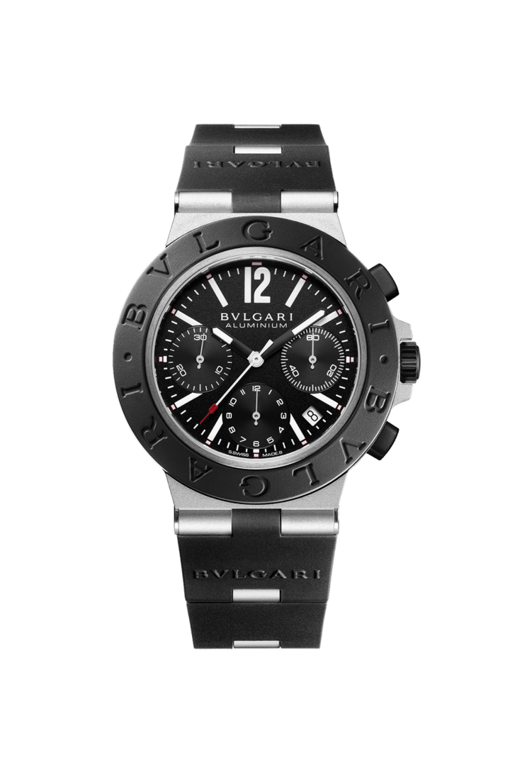 Aluminium Titanium Bvlgari Aluminium Watch Black 103868 | Bvlgari