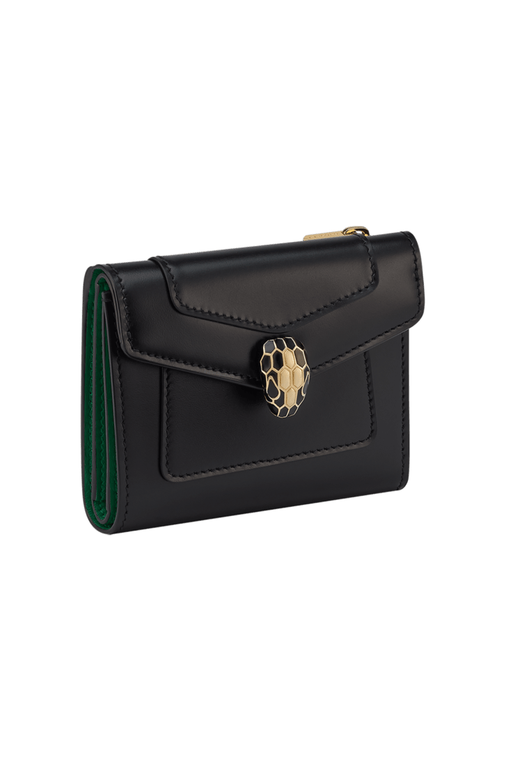 Serpenti Forever Trifold Wallet Calf Leather 294368 | Wallets