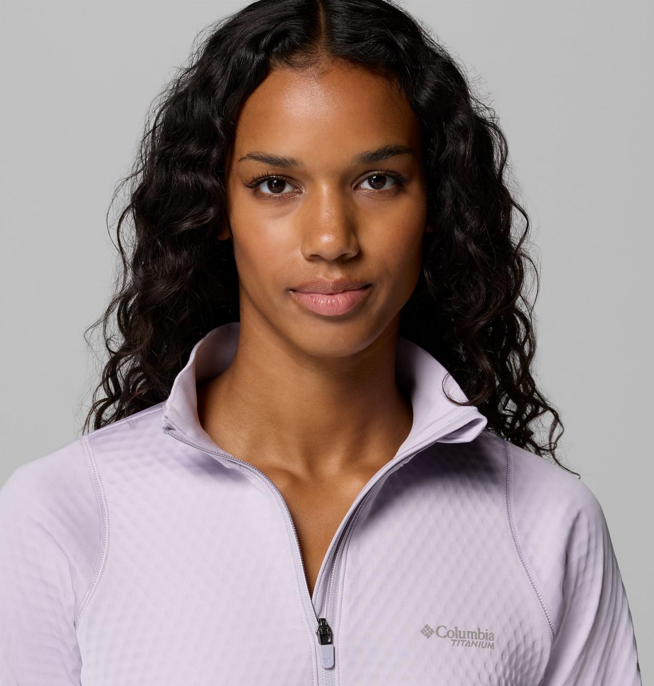 Women's Crystal Leaf Omni-Heat Helix Half Zip Pullover | Columbia