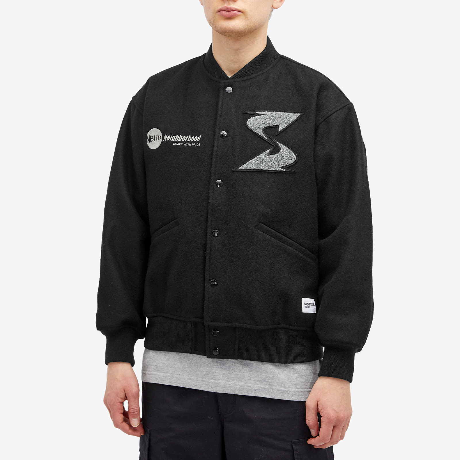 Neighborhood Men's x Subware Stadium Jacket Black | 242SZ49N-JKM01