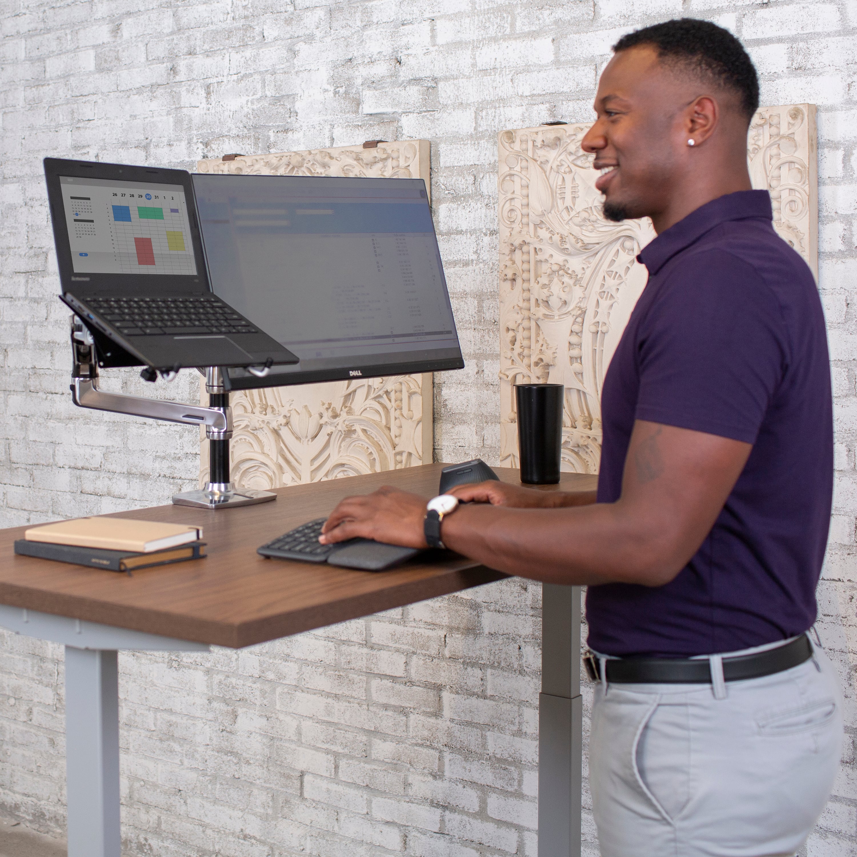 LX Dual Stacking Monitor Arm | Ergotron Dual Monitor Stand