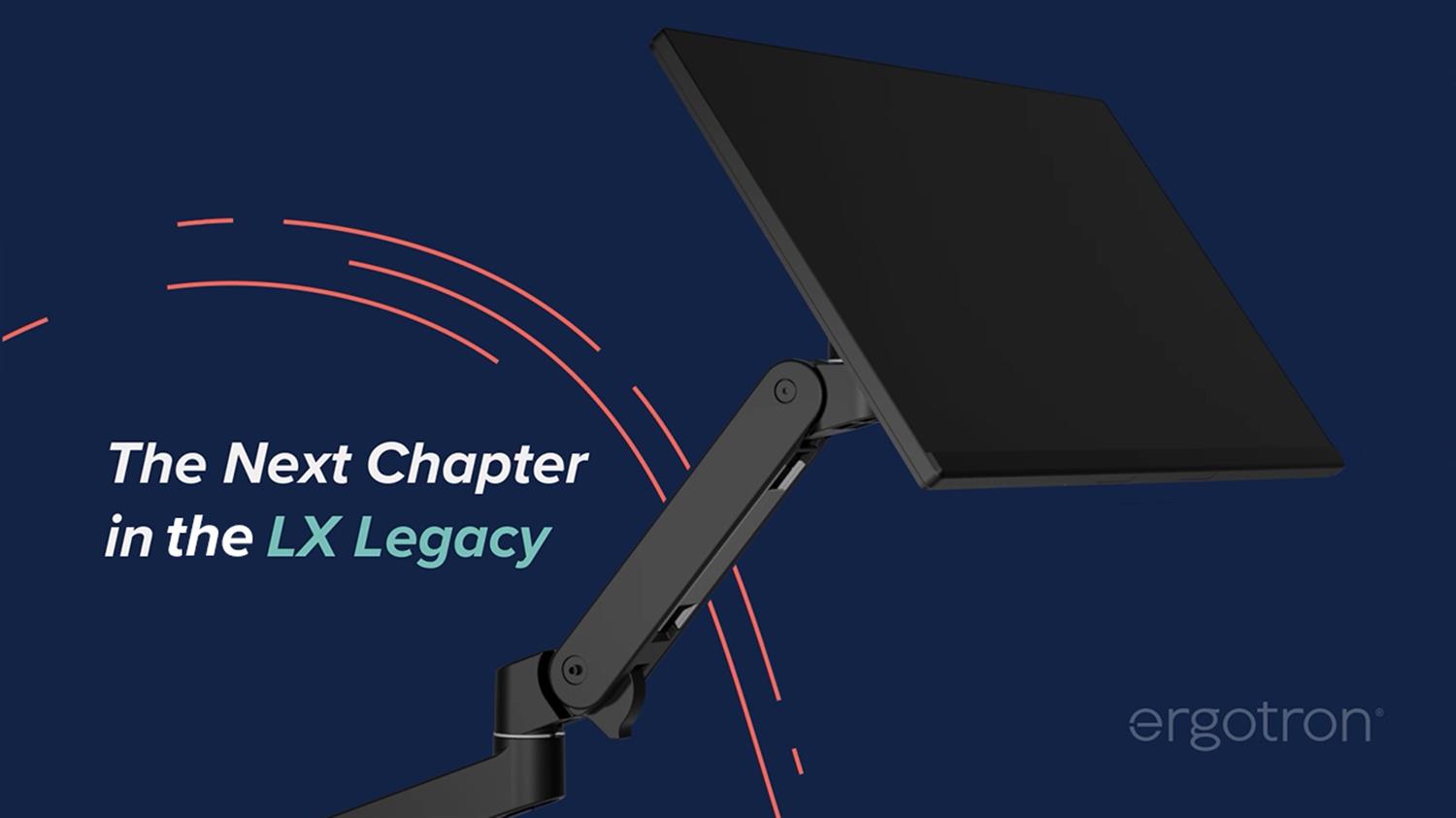 ERGOTRON 新 LX Pro モニターアーム デスクマウント ブラック Two