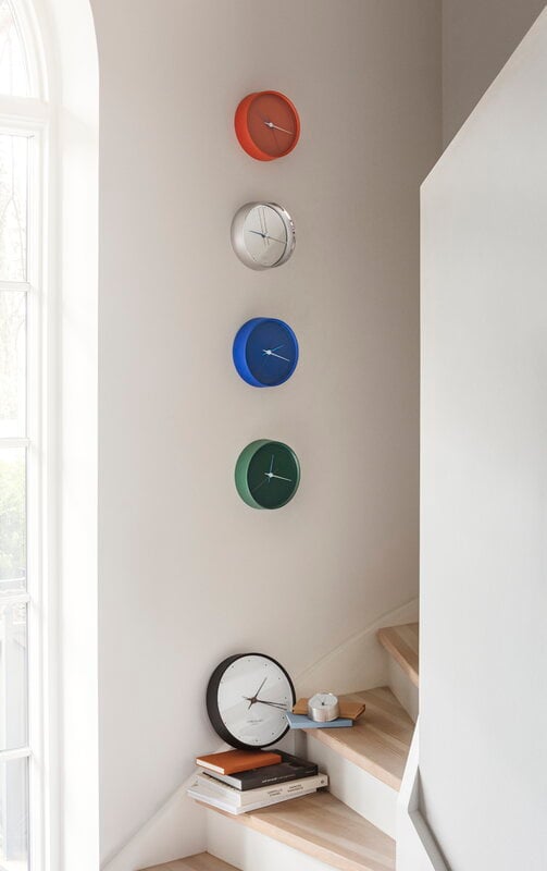 Georg Jensen Henning Koppel wall clock, 22 cm, red | Finnish