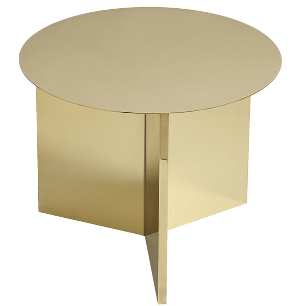 HAY Slit table, 45 cm, brass | Finnish Design Shop
