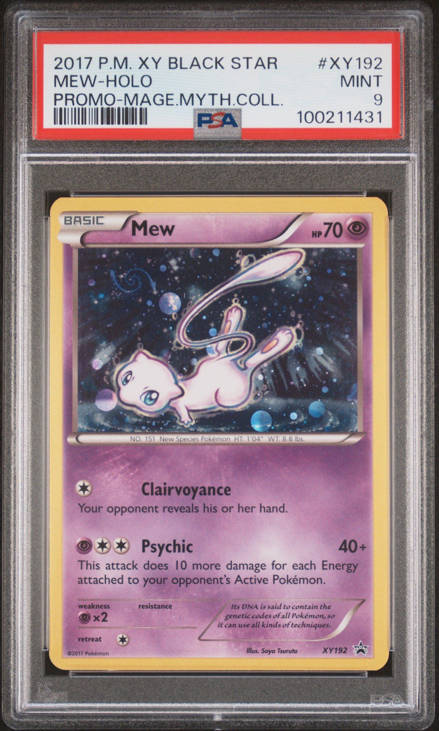 2017 Pokemon Xy Black Star Promo Xy192 Mew-holo Magearna Mythical