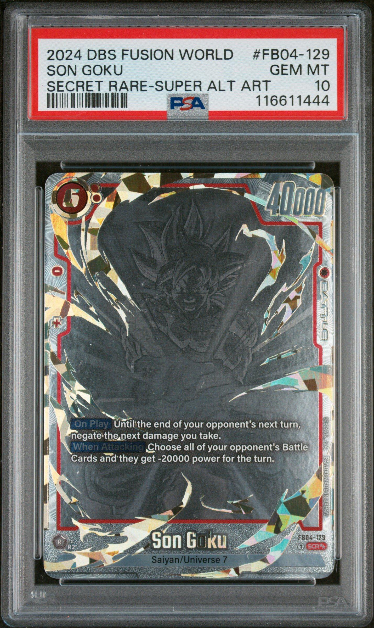 2024 FSN WORLD孫悟空 SCR ☆ FB04-129 PSA10 Son Goku - FB04-129