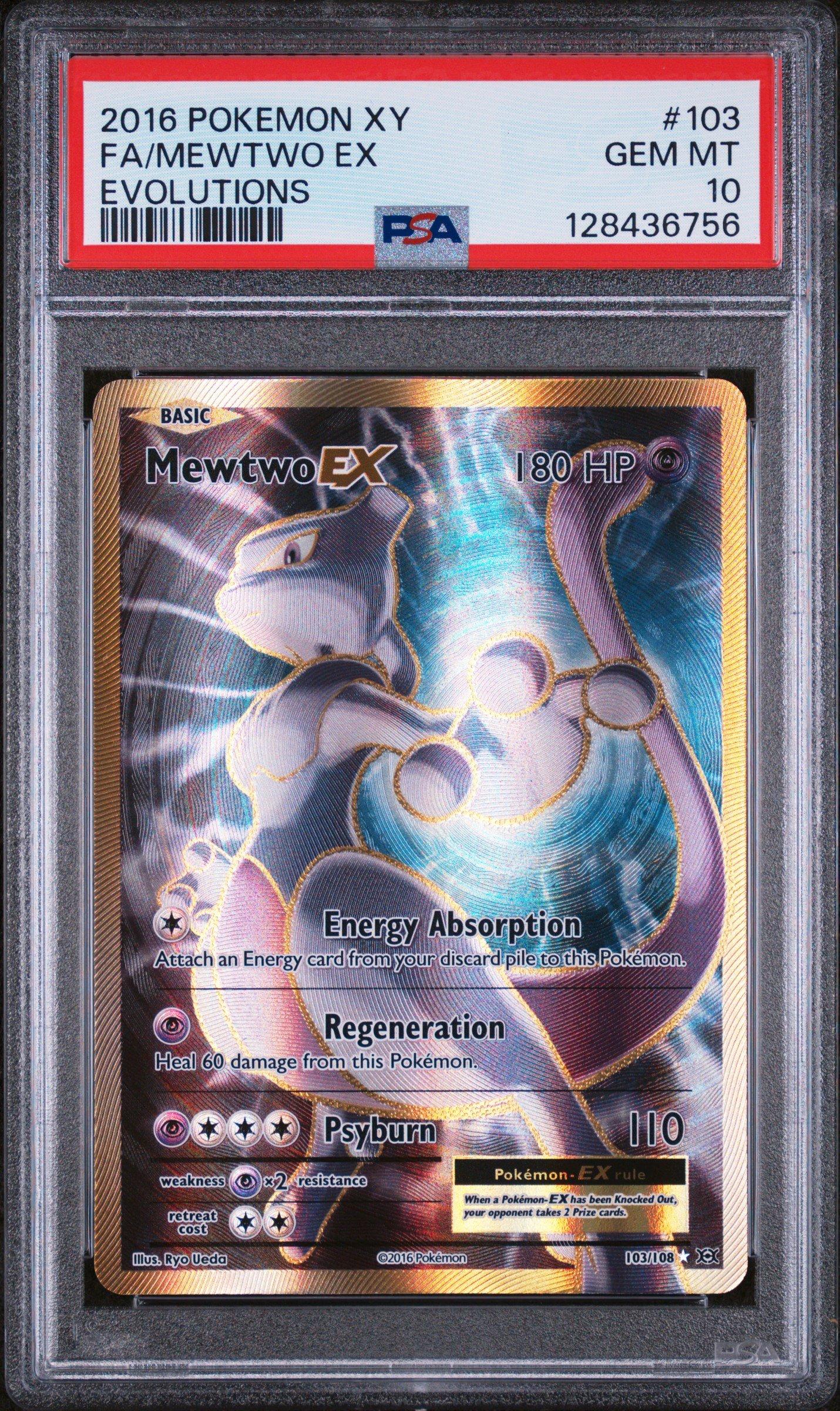 2016 Pokemon Xy Evolutions 103 Full Art/mewtwo Ex PSA 10 | GameStop