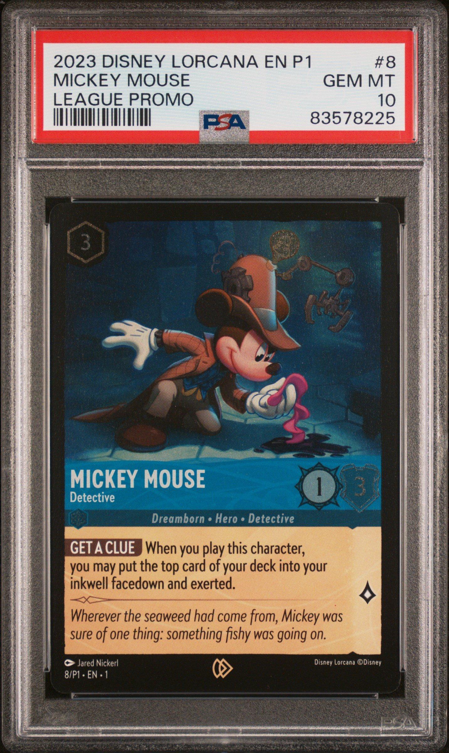 2023 Disney Lorcana En P1-promo 8 Mickey Mouse - Detective League