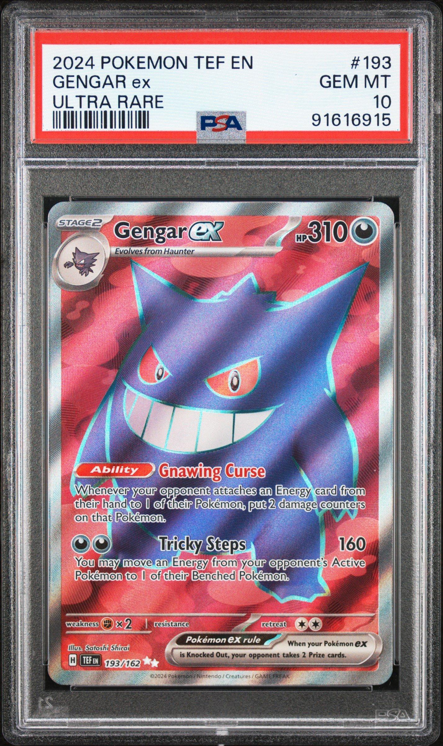 2024 Pokemon Tef En-temporal Forces 193 Gengar Ex PSA 10 | GameStop