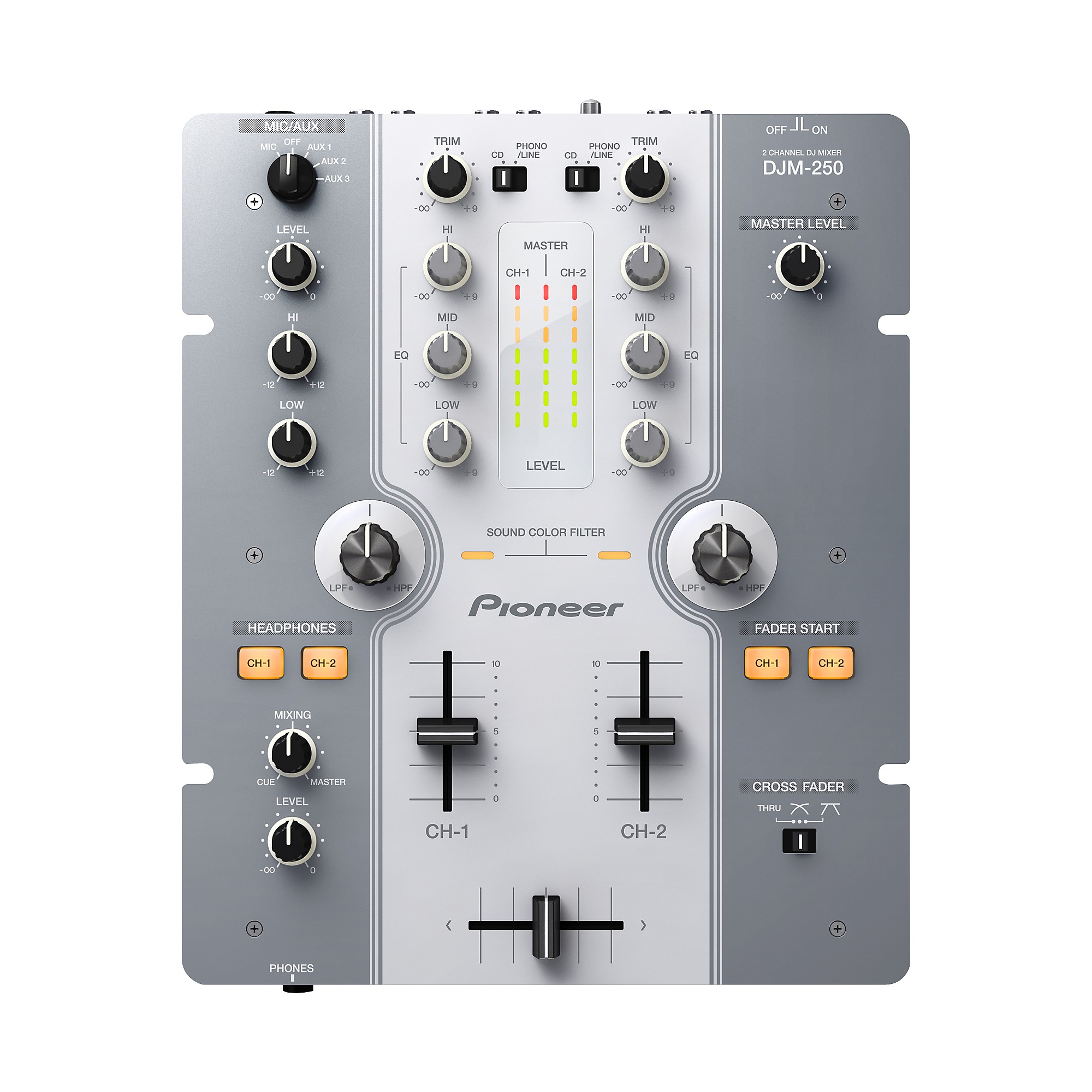 Pioneer DJ DJM-250 Compact DJ Mixer White | Guitar Center