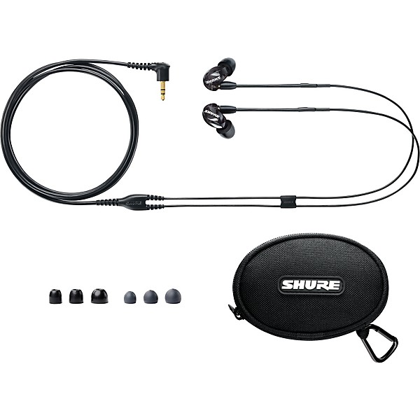 Shure SE215 Dynamic MicroDriver Earphones Black | Guitar Center