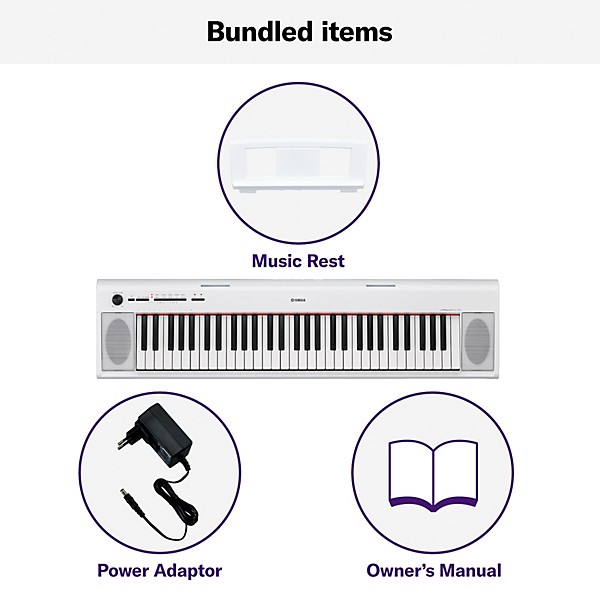 Yamaha NP-12 61-Key Entry-Level Piaggero Ultraportable Digital