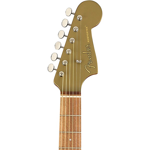 Fender California Newporter Player Acoustic-Electric Guitar Olive