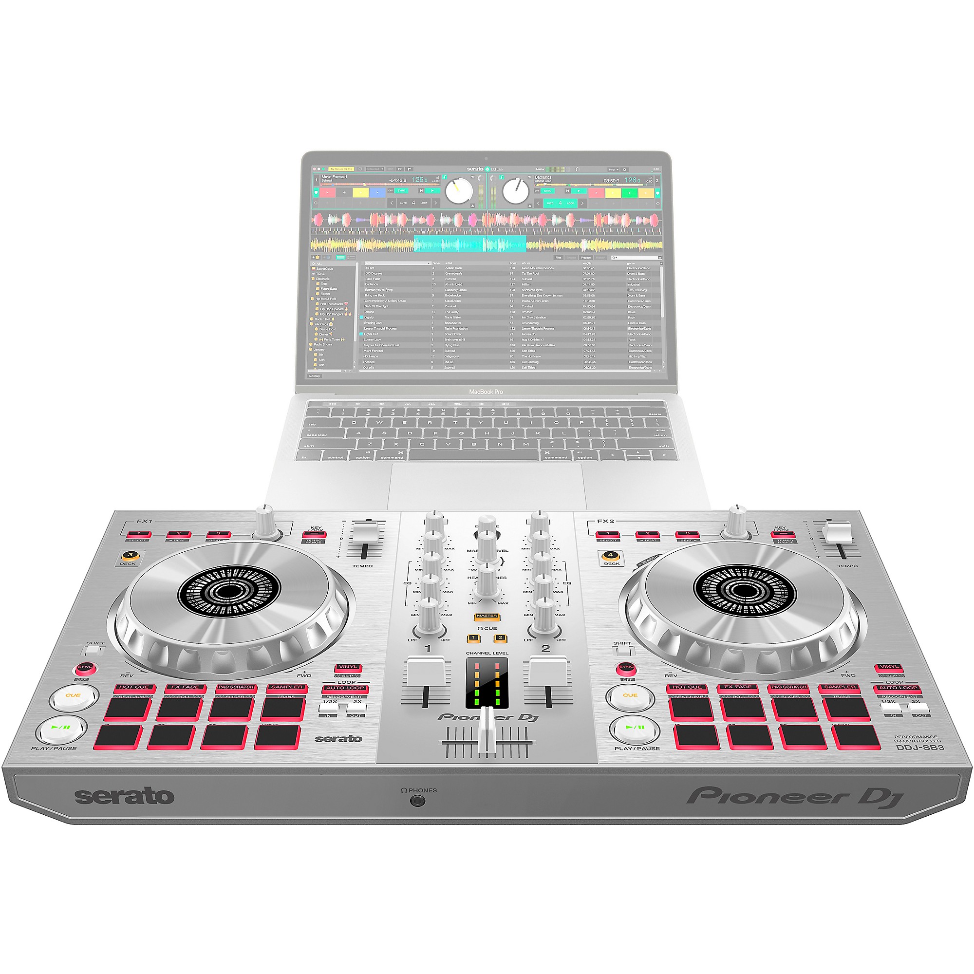Pioneer DJ DDJ-SB3-S Limited Edition Silver Serato DJ Controller