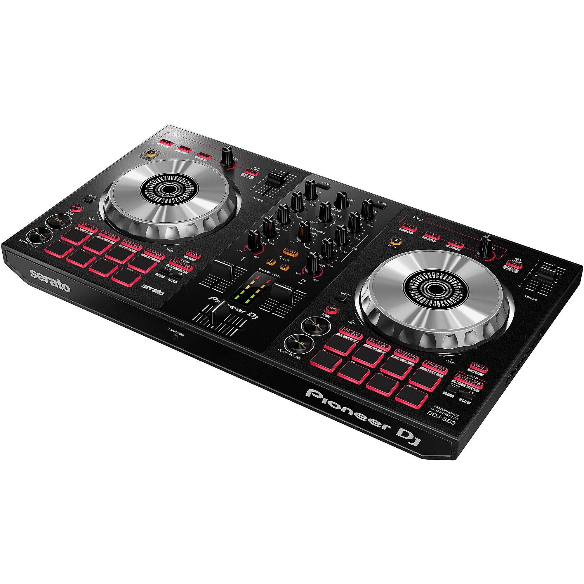 Pioneer DJ DDJ-SB3 Serato DJ Controller with Pad Scratch | Guitar