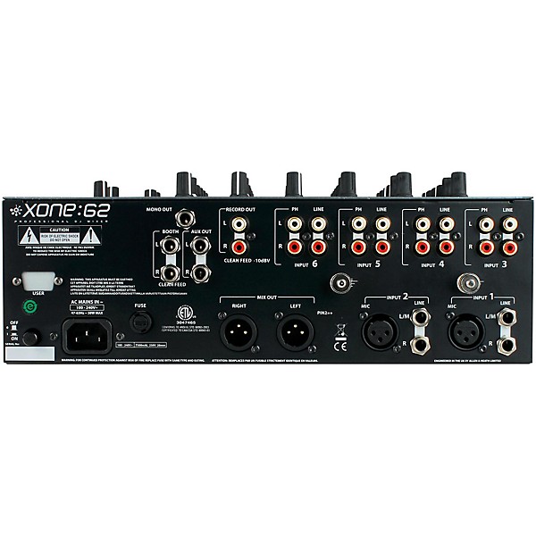 Allen & Heath Xone:62 6-Channel DJ Mixer | Guitar Center