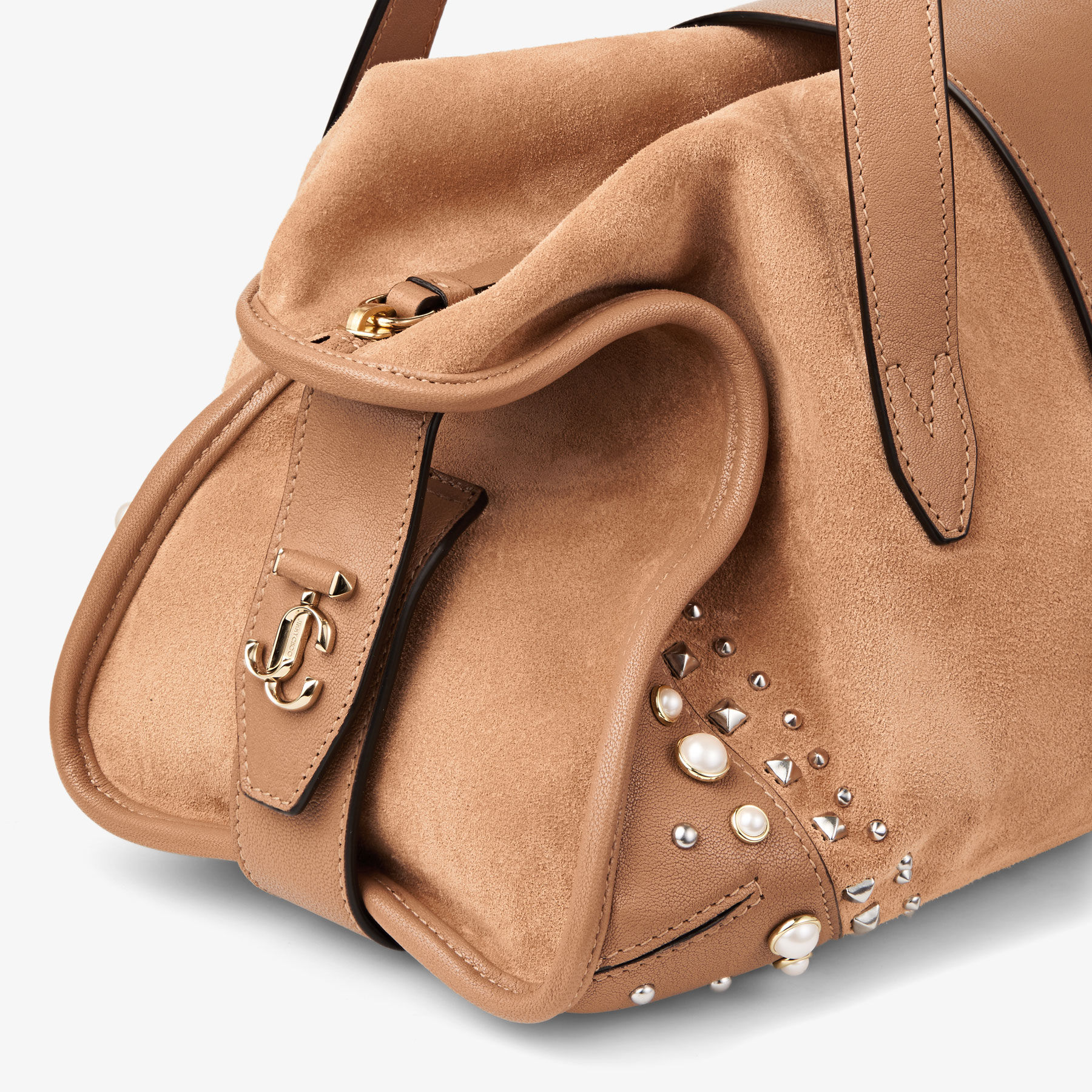 バー ホールドオール ミディアム | トフィー スエード・バイカーレザー