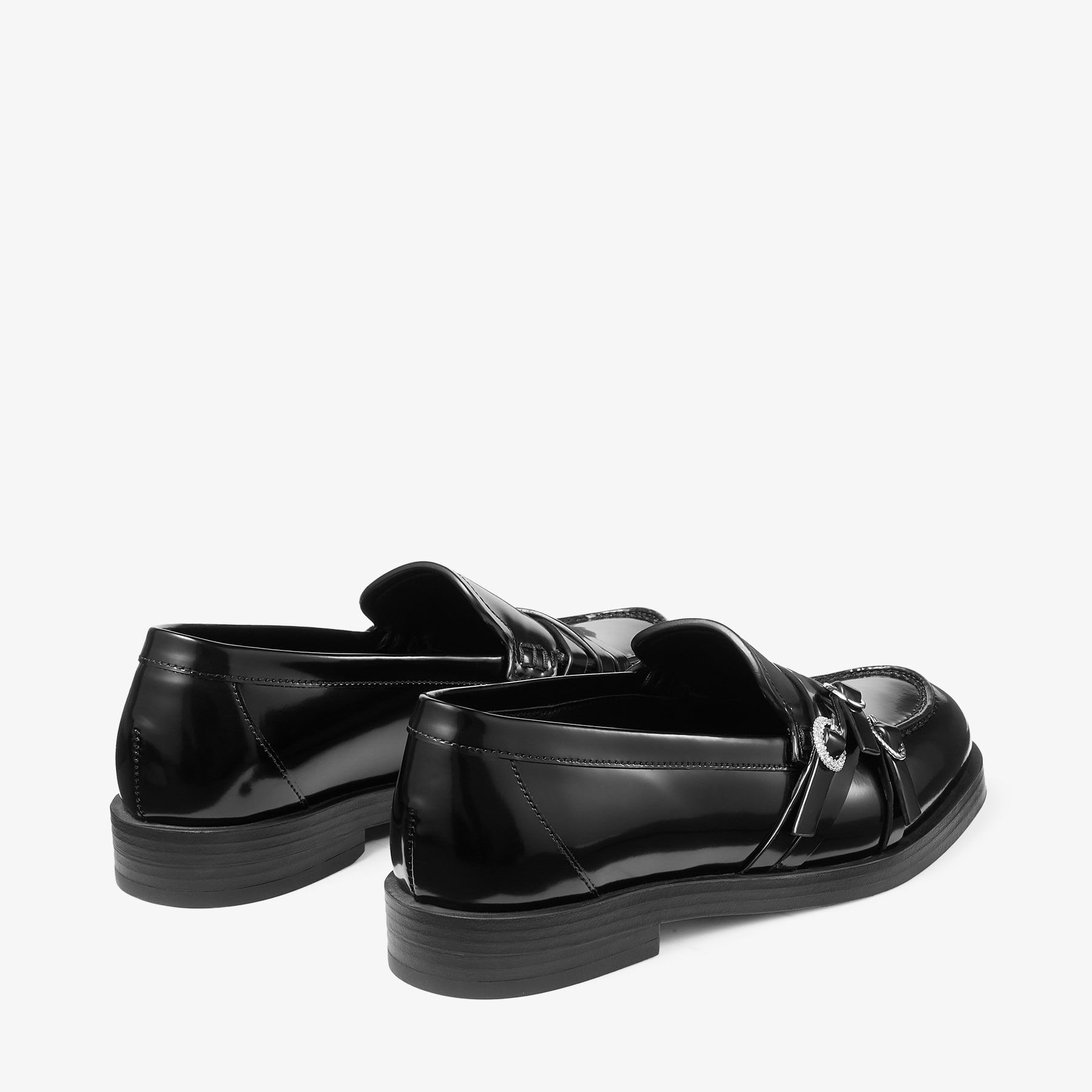 カリア ローファー | ブラック ポリッシュドカーフレザー・ローファー