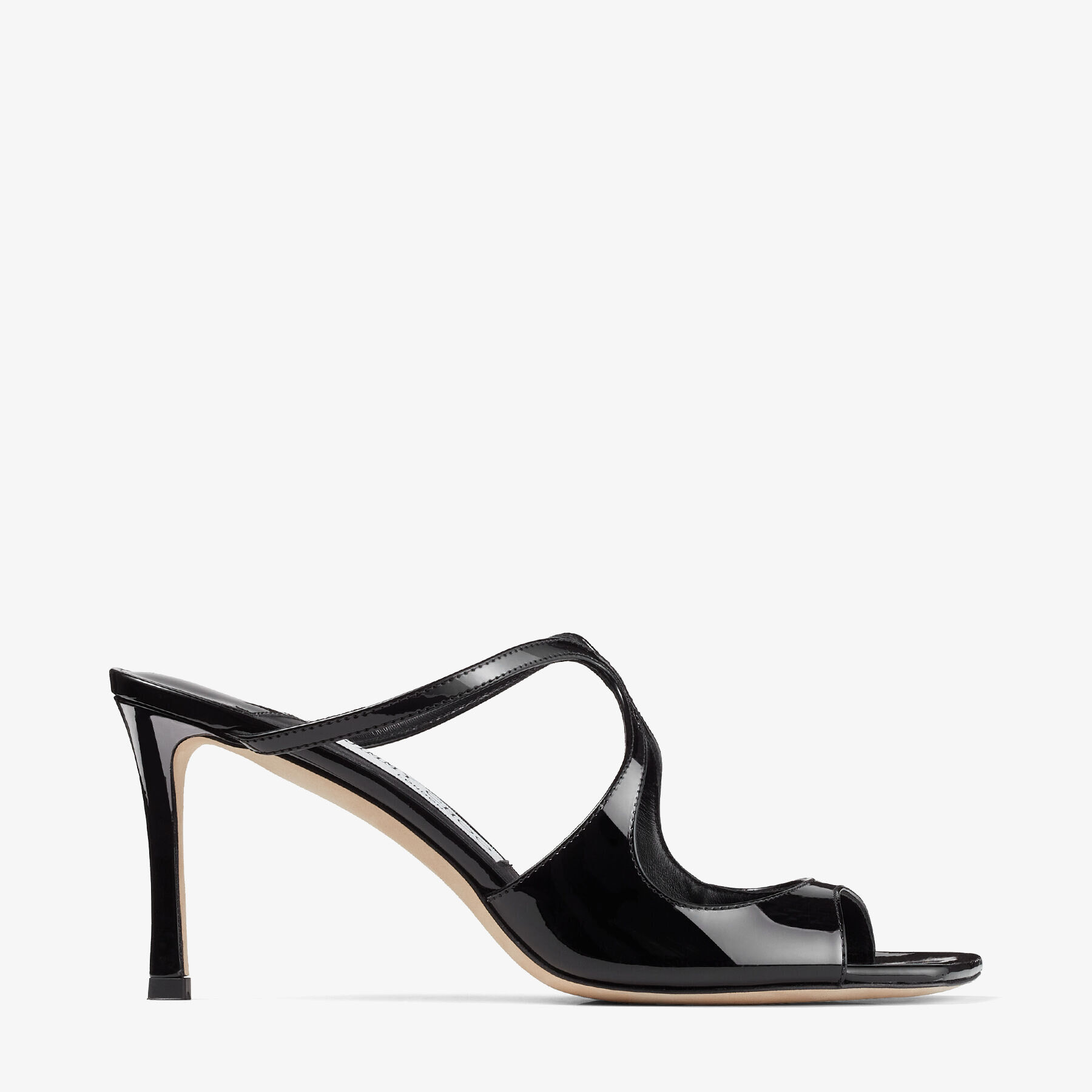 Black Patent Leather Mules | ANISE 75 | Spring/Summer 2023