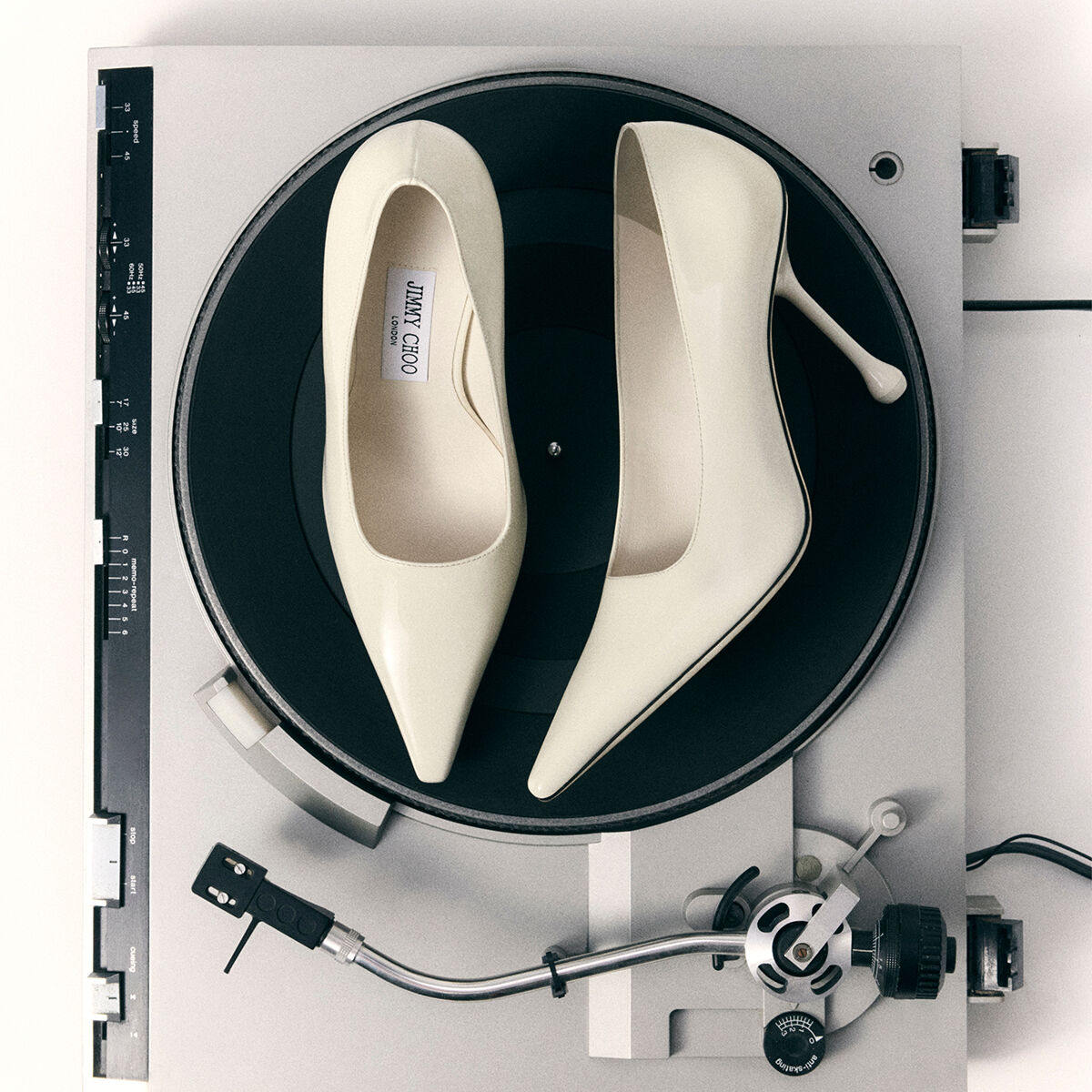 Ixia 95 | Latte Patent Leather Pumps | New Collection | JIMMY CHOO