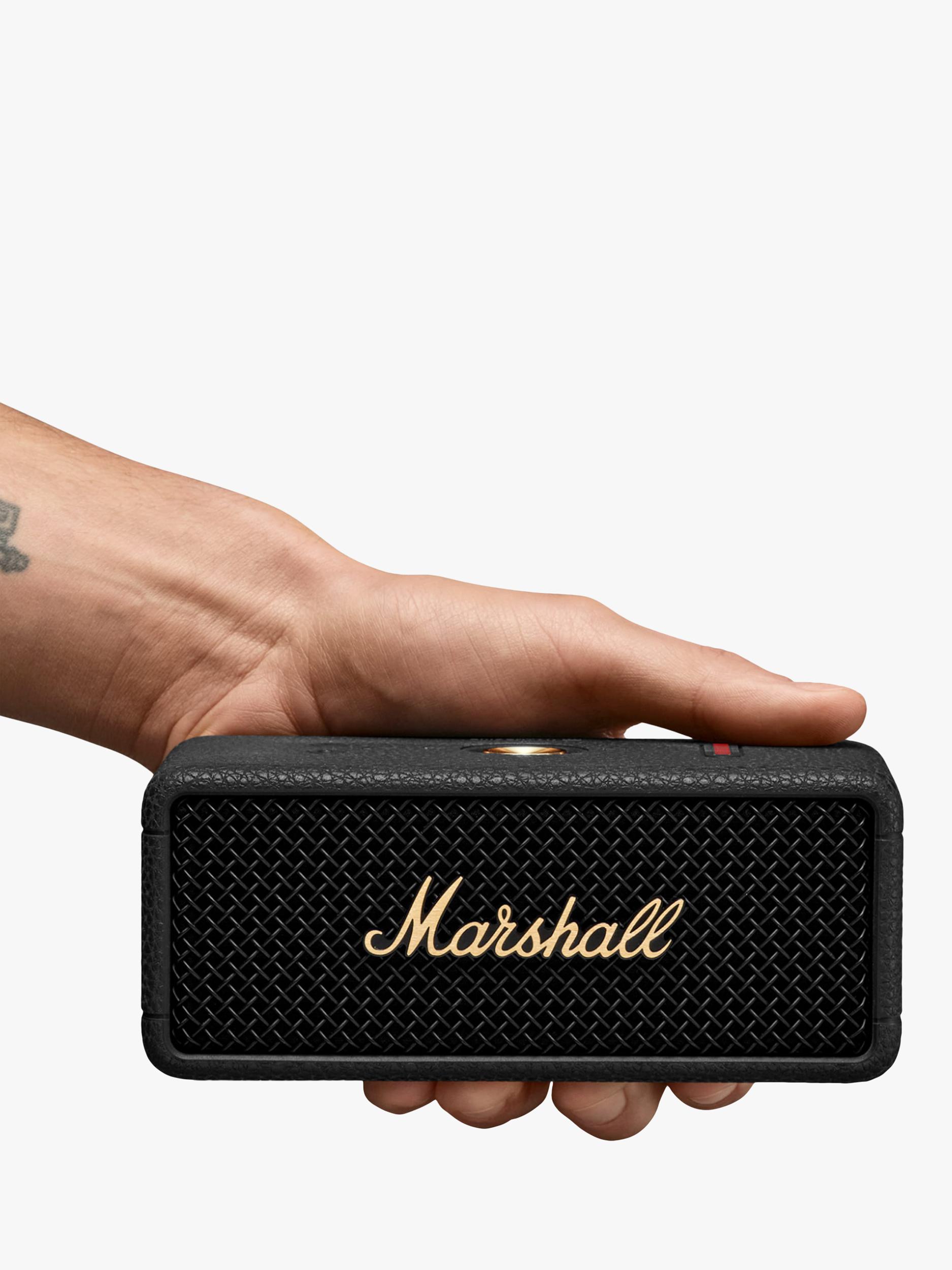 Marshall Emberton III Portable Bluetooth Speaker, Black & Brass