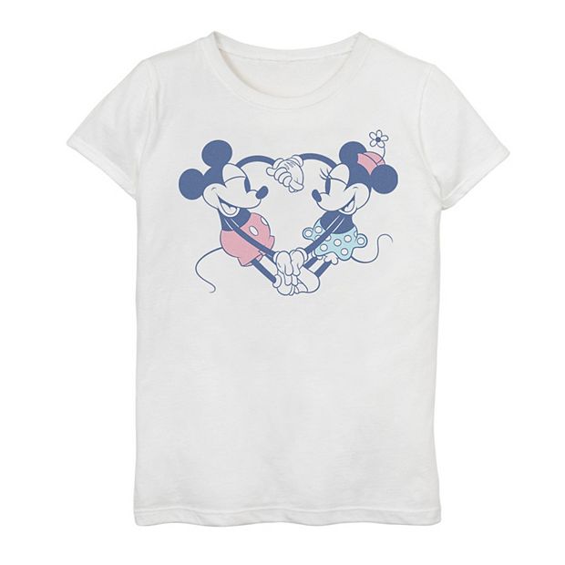 Disney's Mickey Mouse & Friends Girls 7-16 Mickey & Minnie Heart
