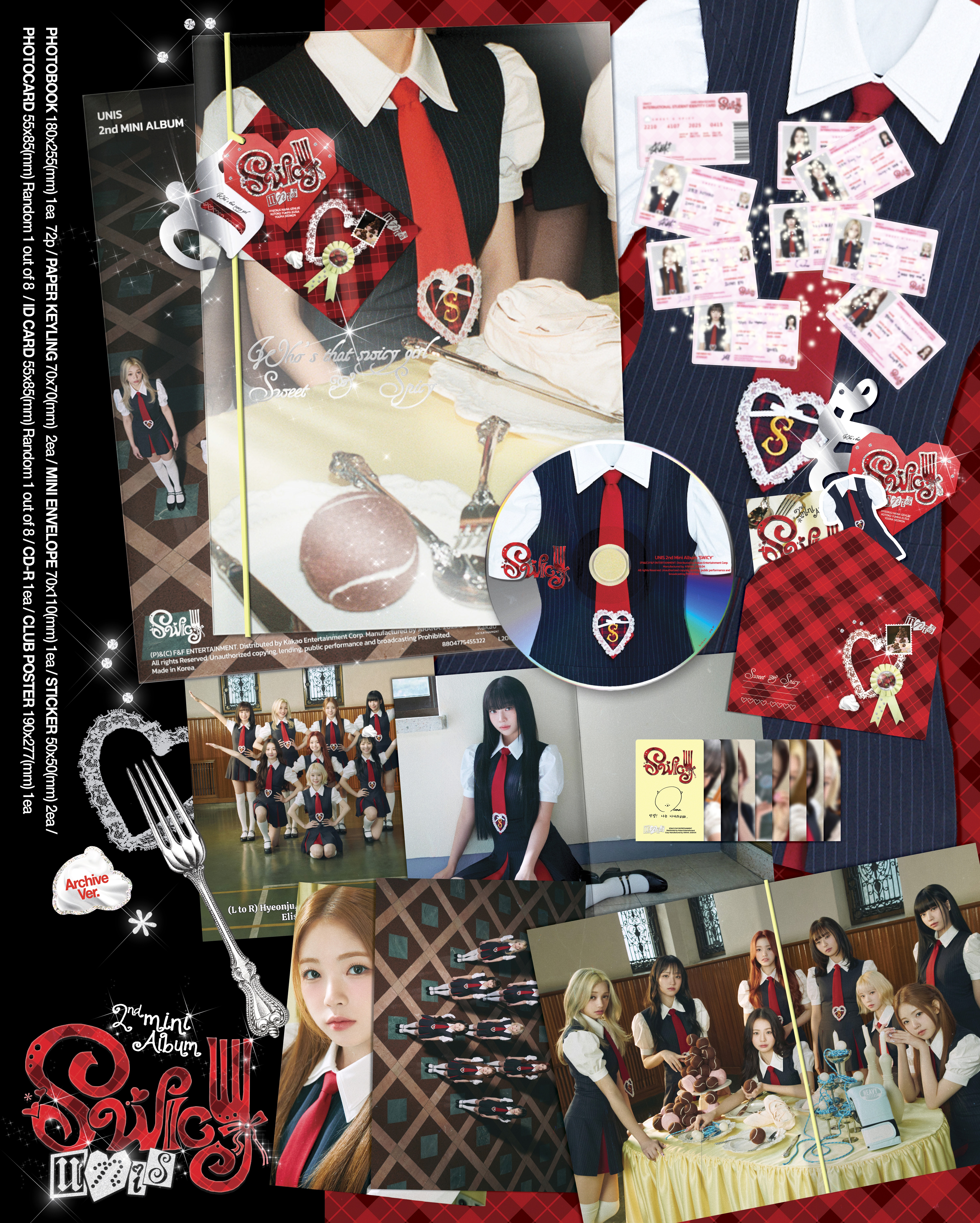 jp.ktown4u.com : UNIS - ミニアルバム2集 [SWICY] (Archive Ver.)
