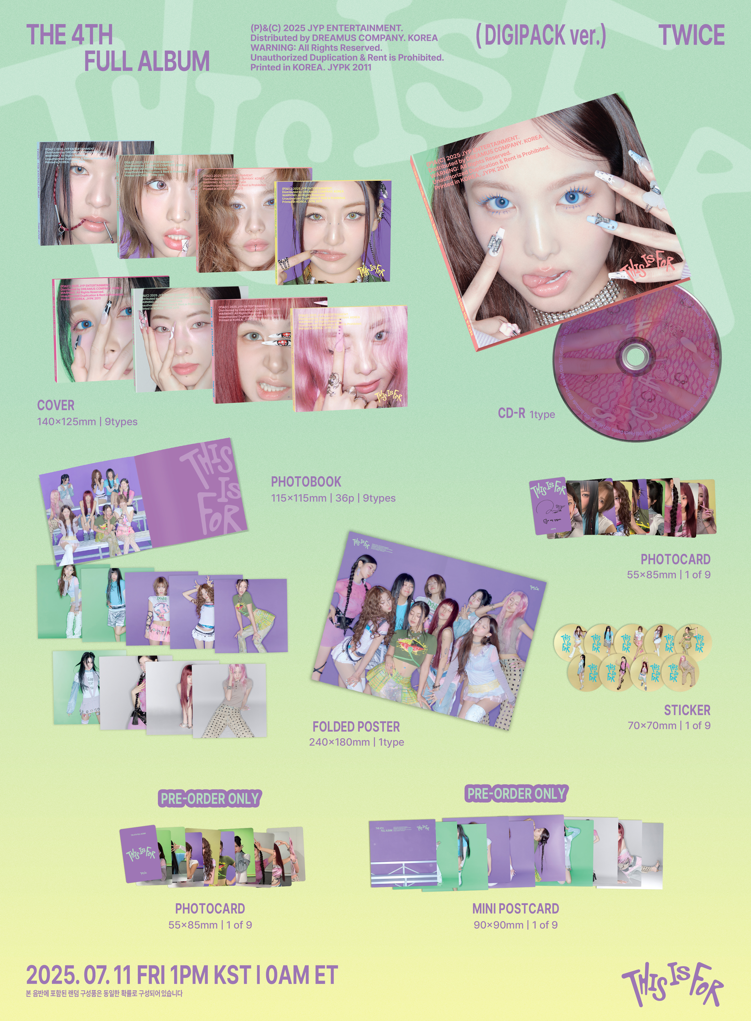 jp.ktown4u.com : [9CD セット] TWICE - 正規アルバム4集 [THIS IS FOR