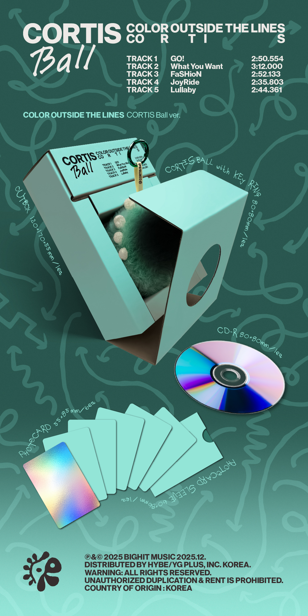 jp.ktown4u.com : CORTIS - EP アルバム1集 [COLOR OUTSIDE THE LINES