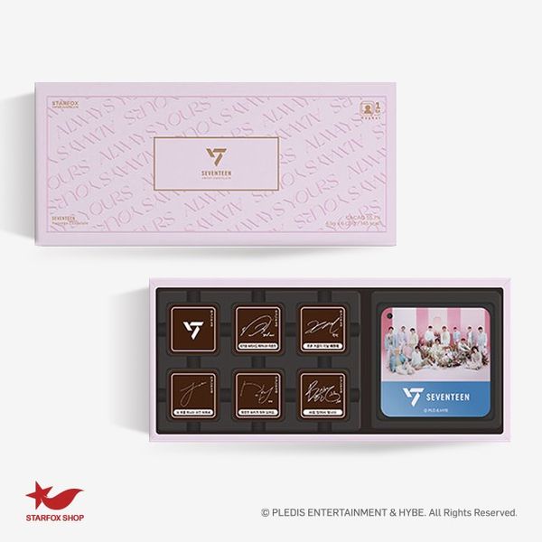 jp.ktown4u.com : [MTC] SEVENTEEN - プリントチョコ _pink *日本直送