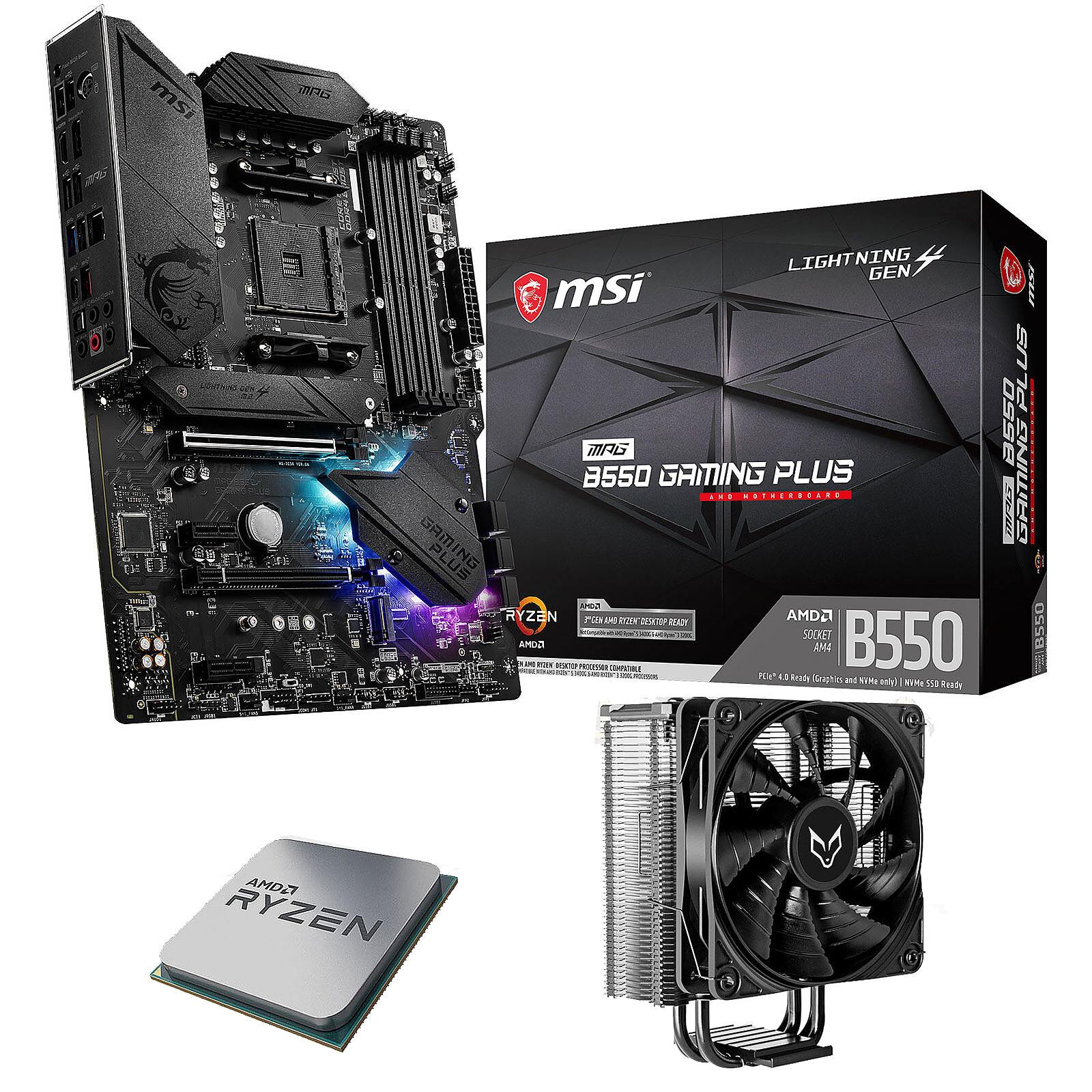Kit Upgrade PC AMD Ryzen 5 5600X MSI MPG B550 GAMING PLUS - Kit
