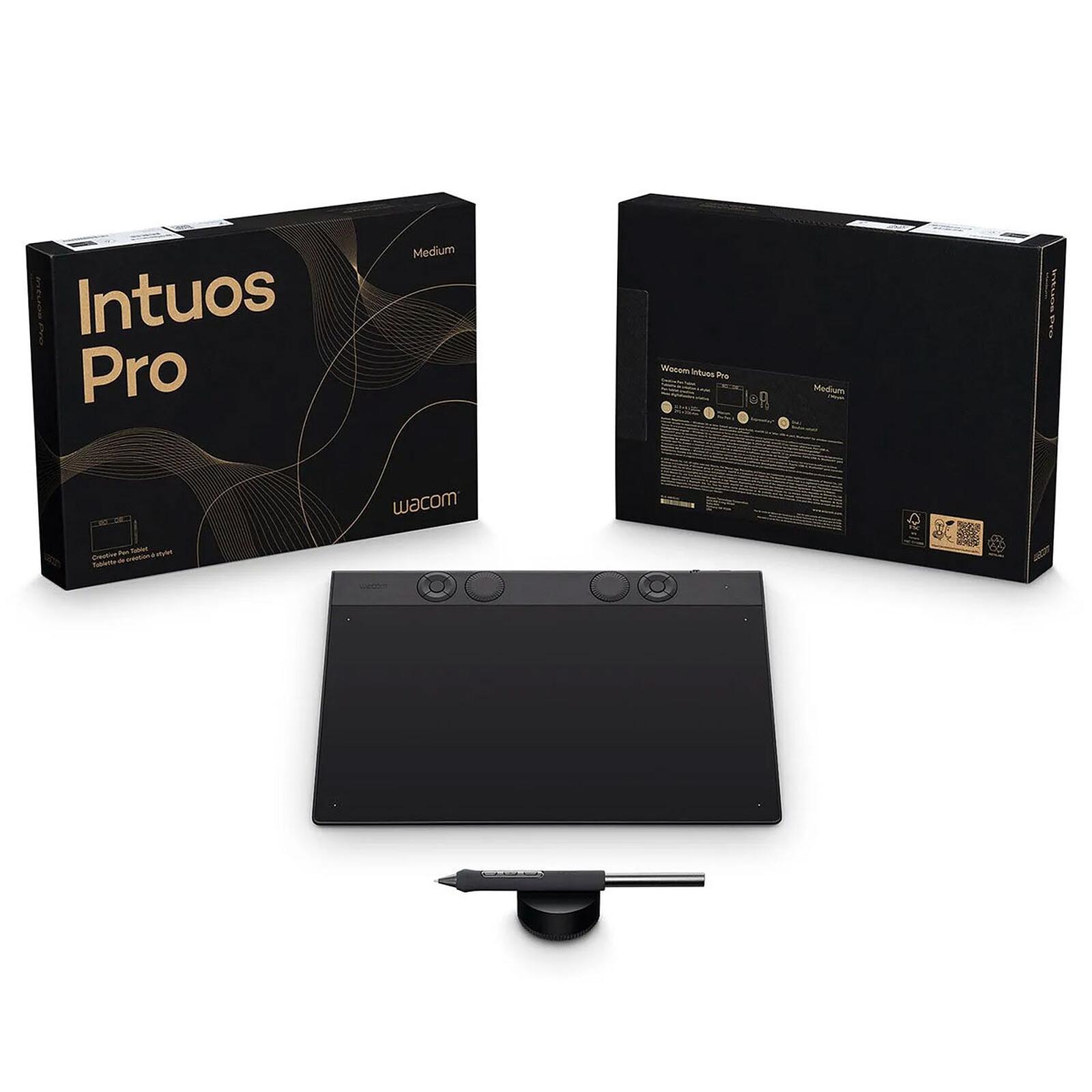Wacom Intuos Pro Medium (PTK670K0B) - Graphics tablet - LDLC
