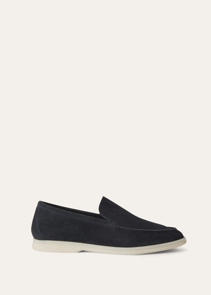 Summer Walk Loafer Suede Classic Blue | Loafers Loro Piana US