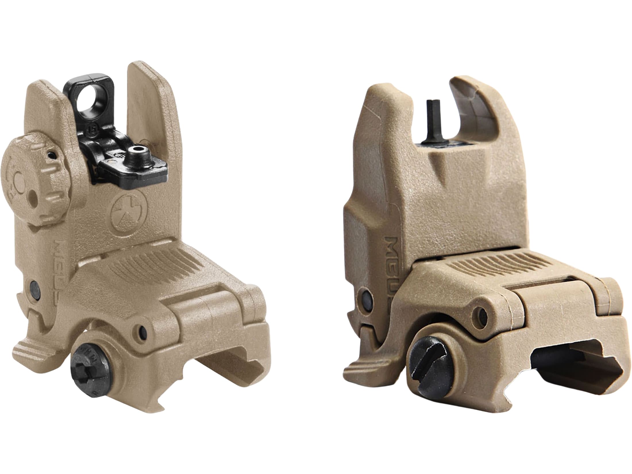 Magpul MBUS Gen 2 Flip-Up Front Rear Sight Set AR-15 Polymer Stealth