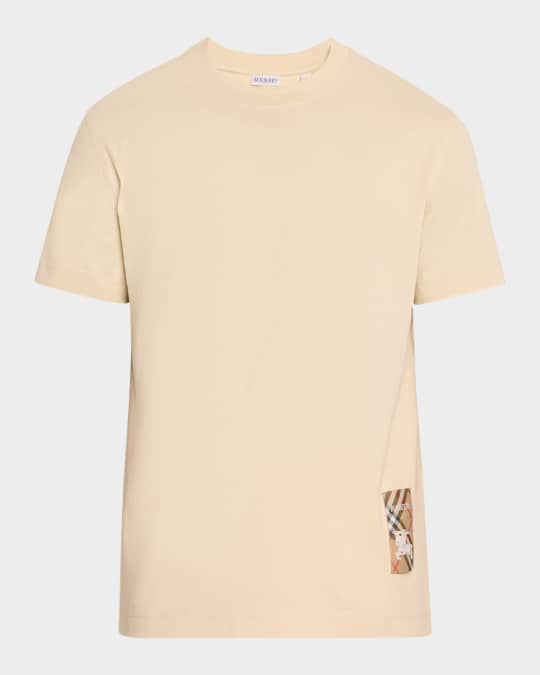Burberry Men's Check Label T-Shirt | Neiman Marcus