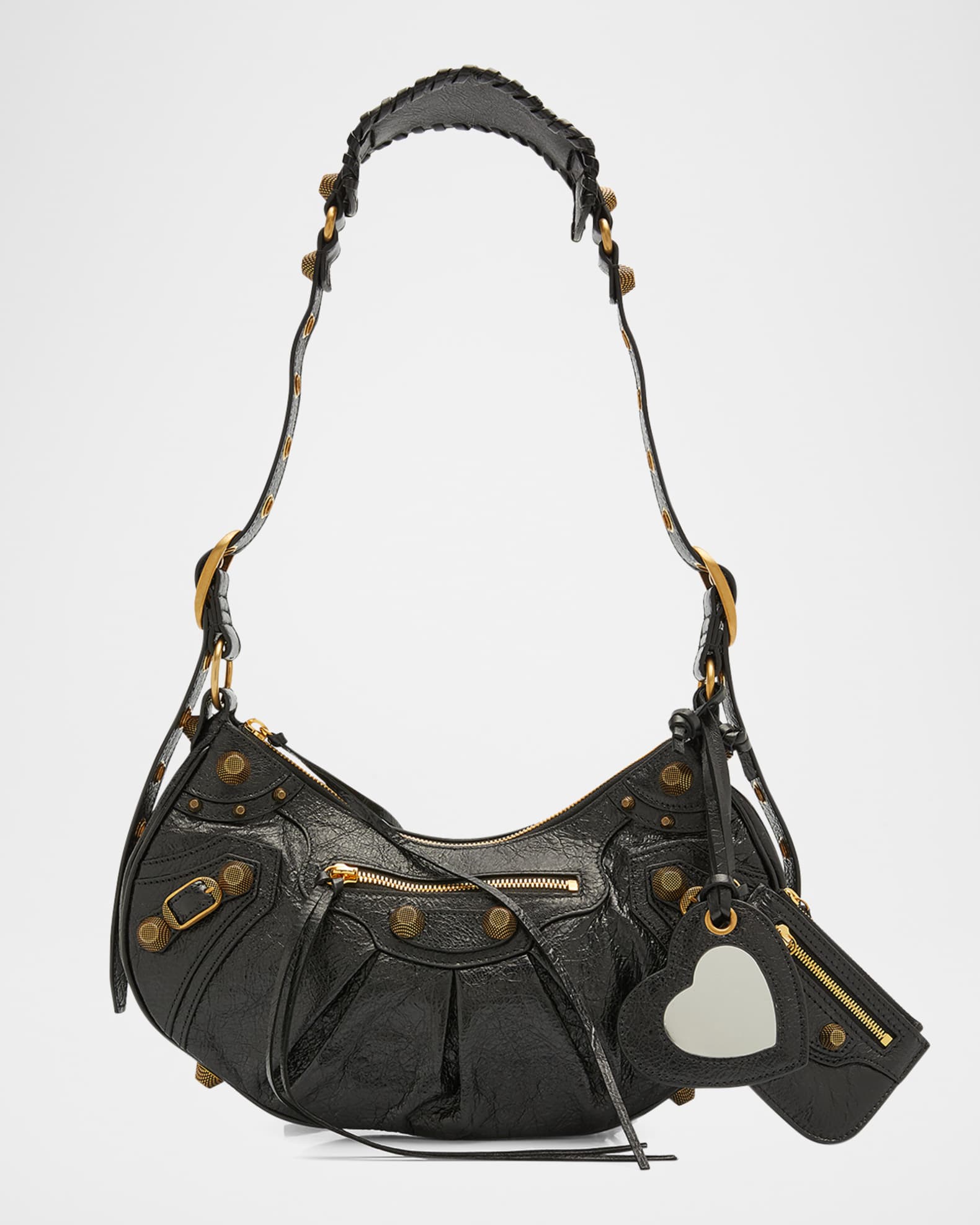 Balenciaga Le Cagole Small Leather Shoulder Bag | Neiman Marcus
