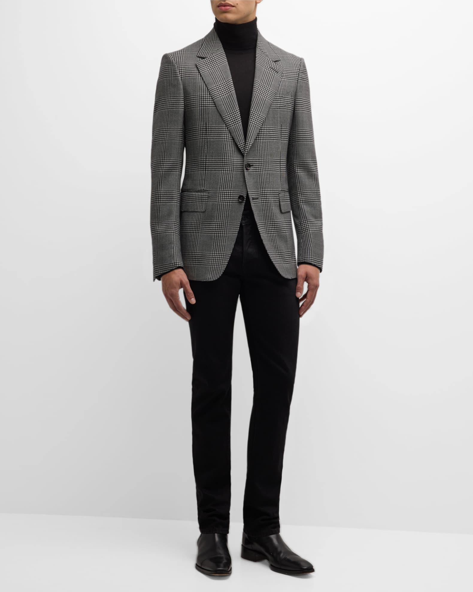 TOM FORD Men's Shelton Glen Plaid Sport Jacket | Neiman Marcus