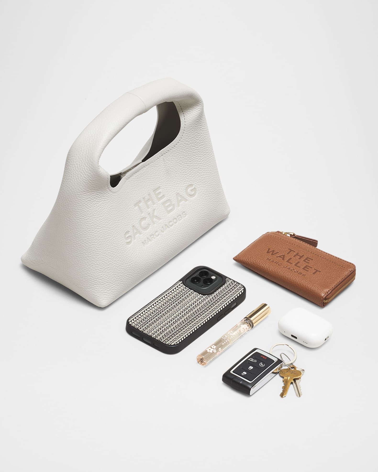 Marc Jacobs The Metallic Leather Mini Sack Bag | Neiman Marcus