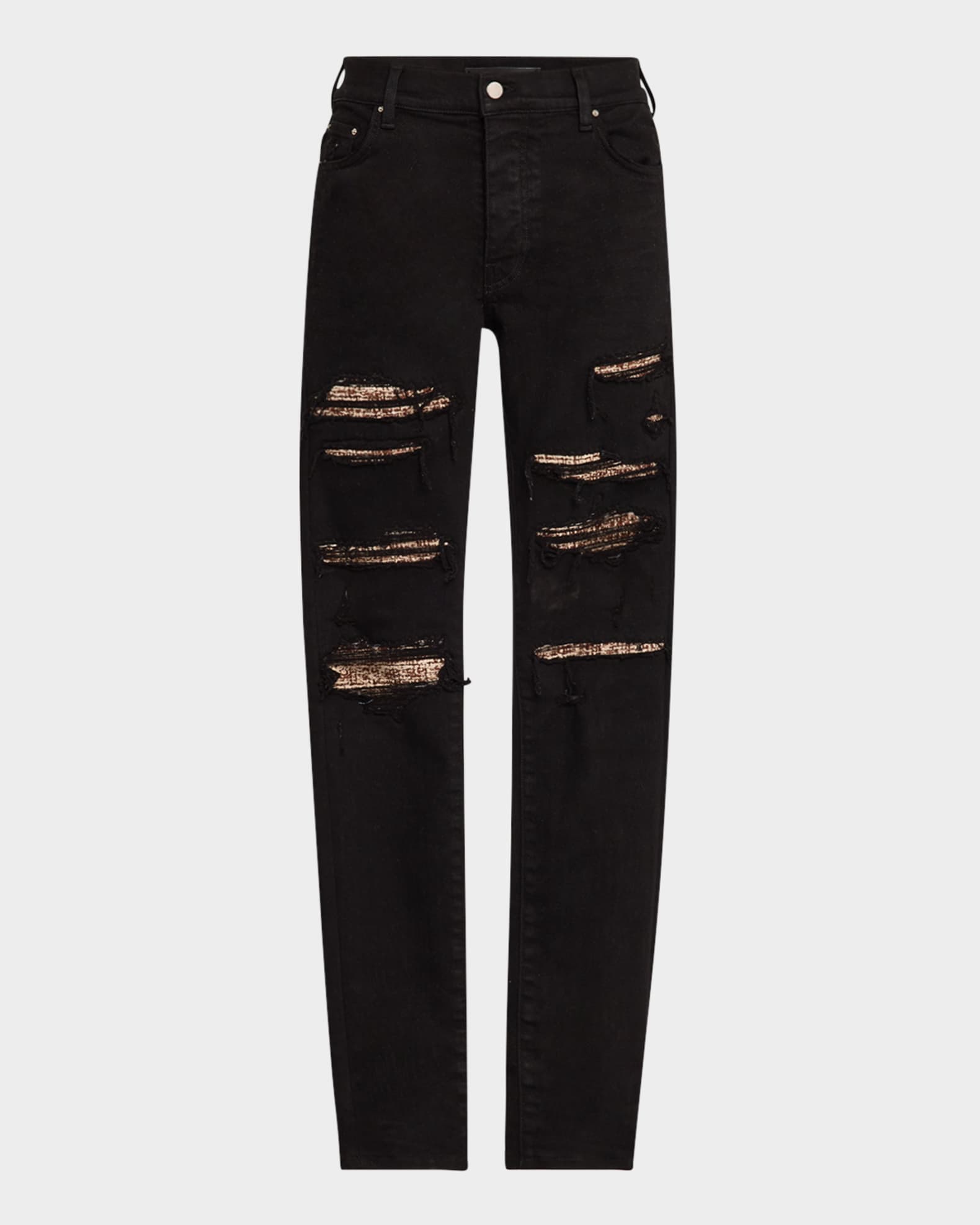 Amiri Men's Boucle Thrasher Skinny Jeans | Neiman Marcus