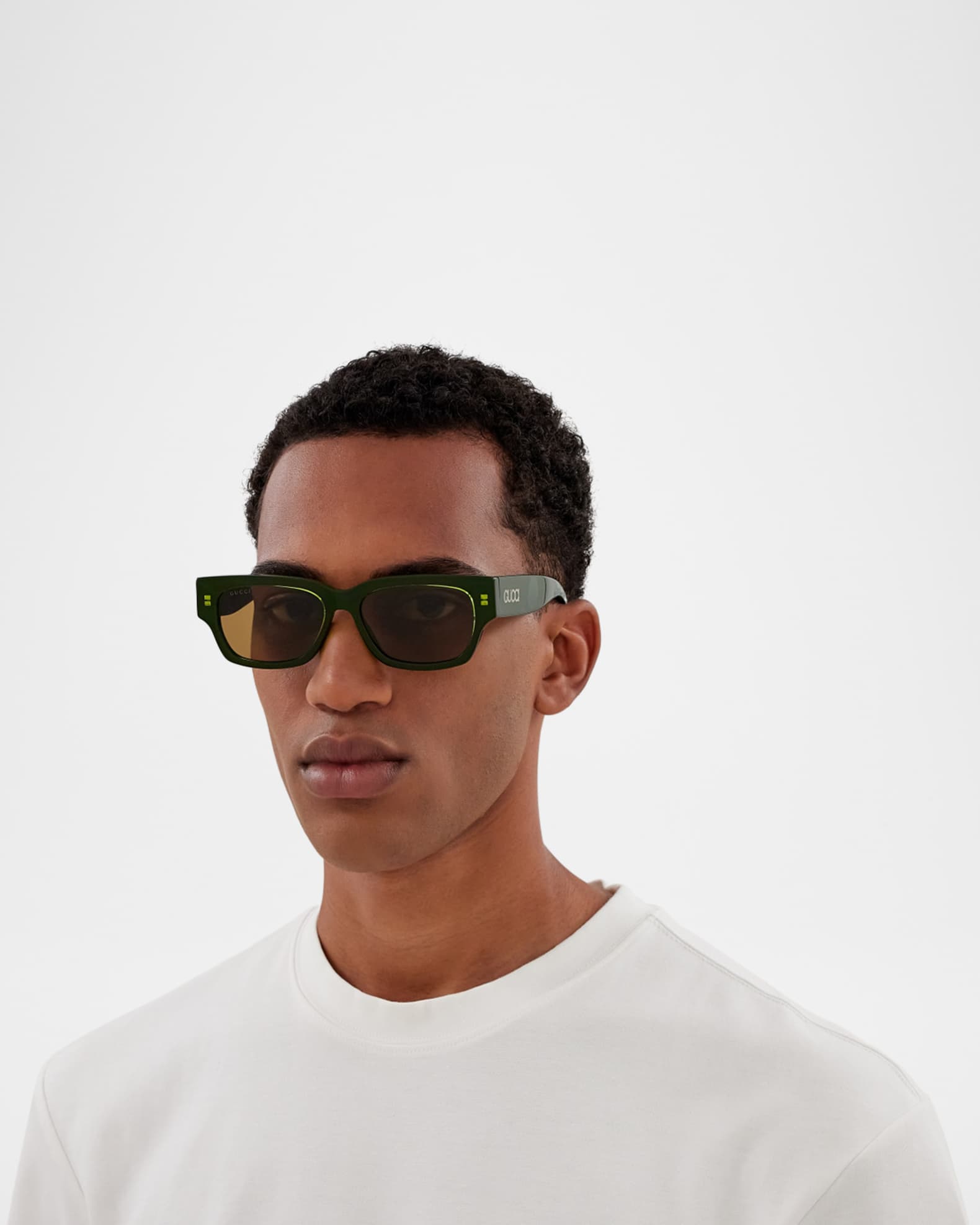 Gucci Men's GG1794SM Acetate Rectangle Sunglasses | Neiman Marcus