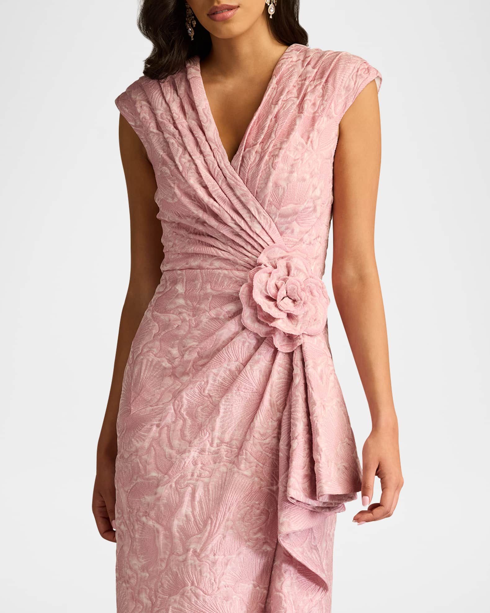 Eaphi leaf jacquard sheer dress leaf jacquard sheer dress Eaphi