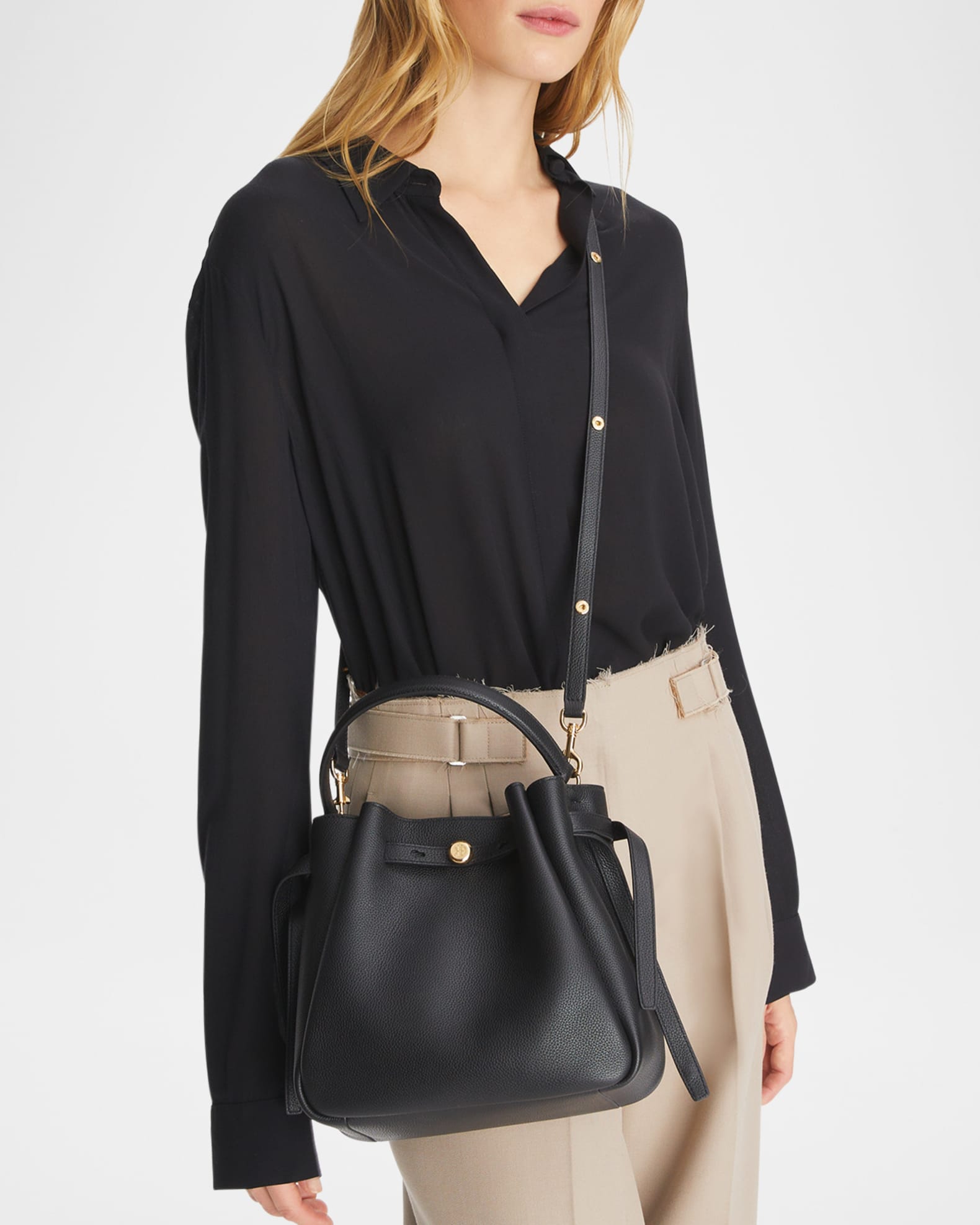 Tory Burch Romy Bucket Bag | Neiman Marcus