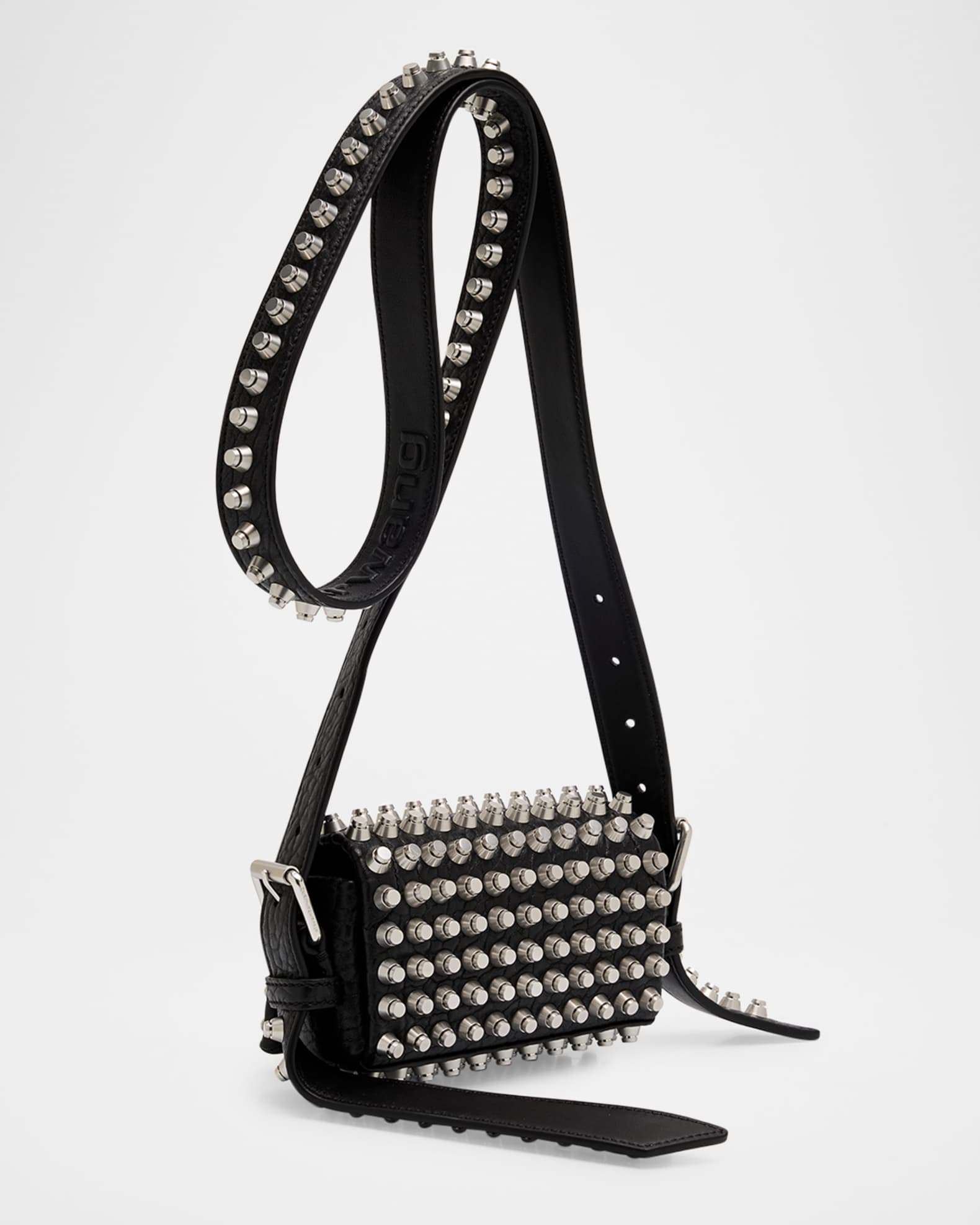 Alexander Wang Ricco Mini Flap Leather Crossbody Bag | Neiman Marcus