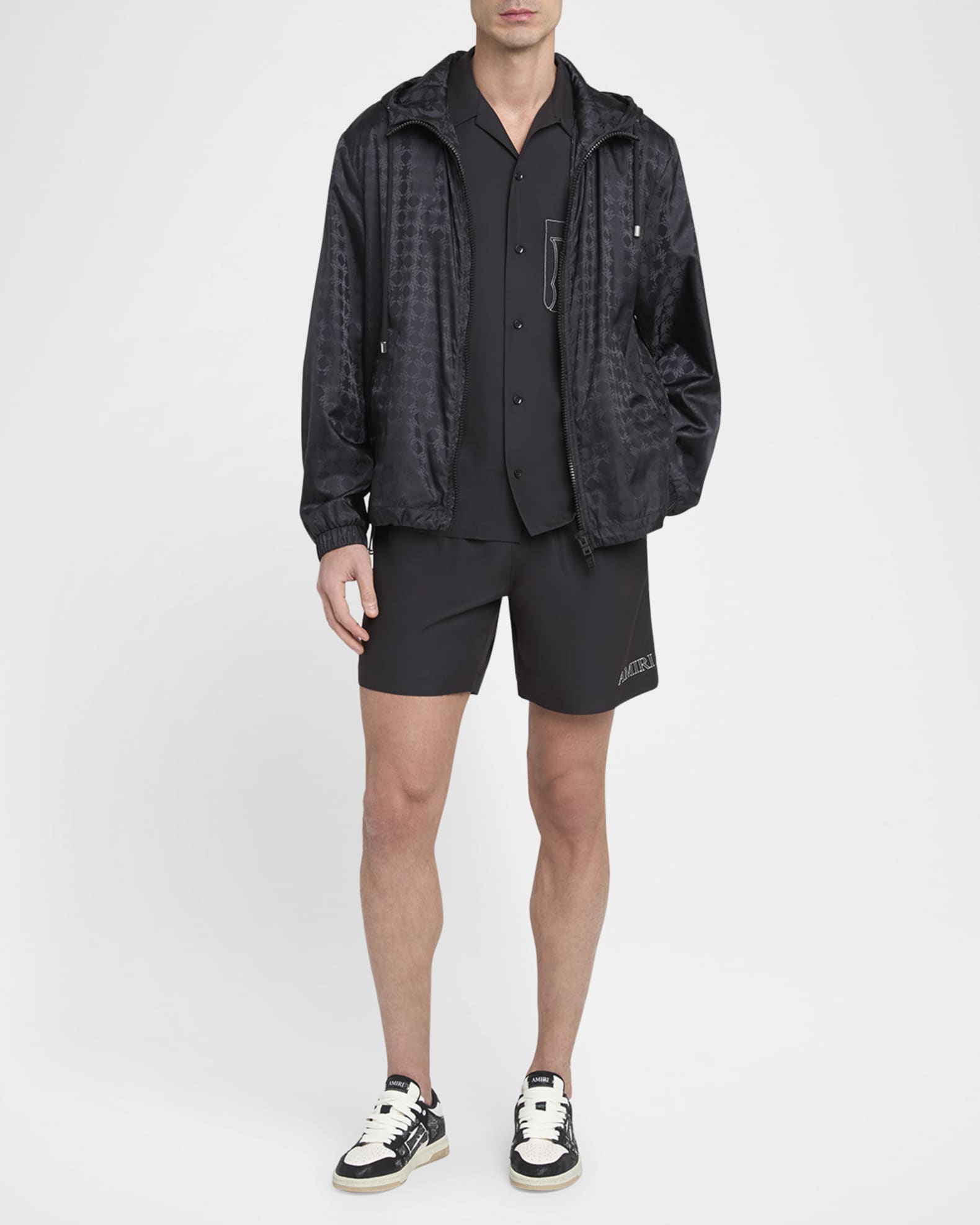 Amiri Men's MA Quad Wind-Resistant Hooded Jacket | Neiman Marcus