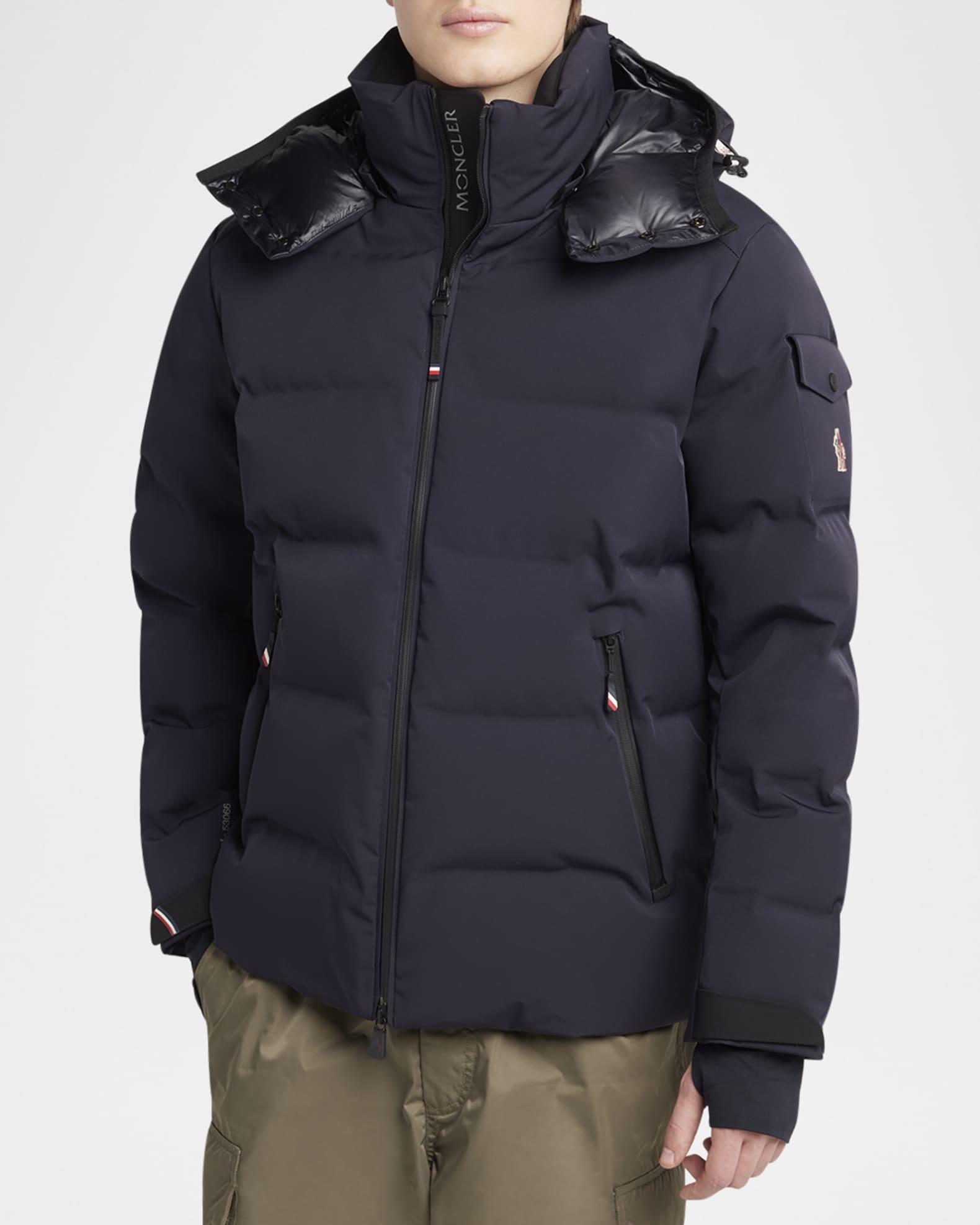 Moncler Grenoble Men's Stretch Nylon Montgetech Puffer Jacket