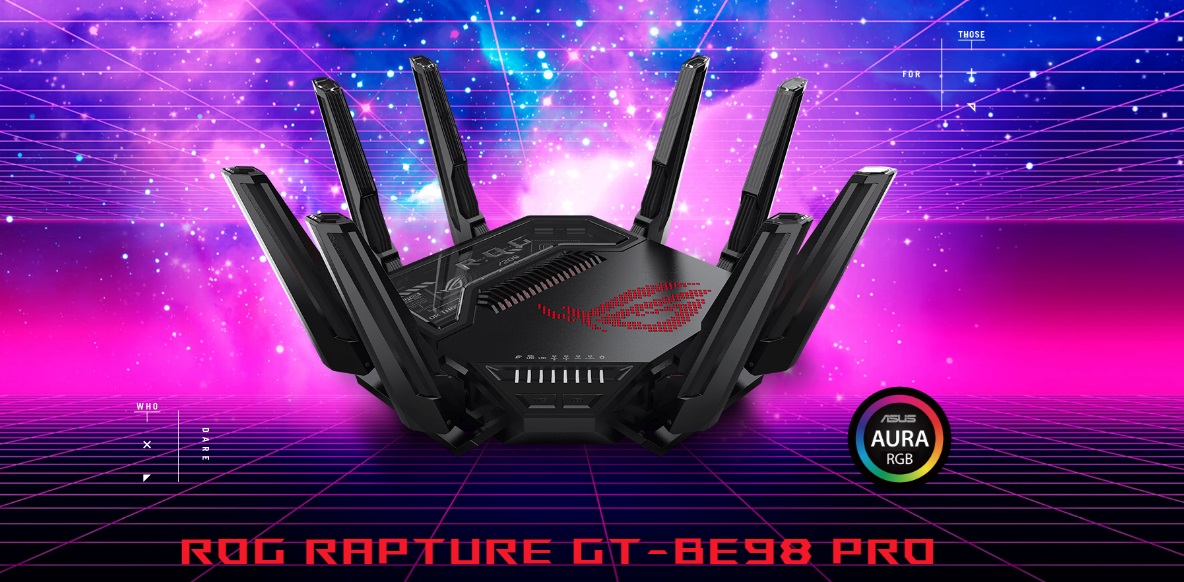 ASUS reveals their WIFI ROG Rapture GT-BE98 Pro router - OC3D