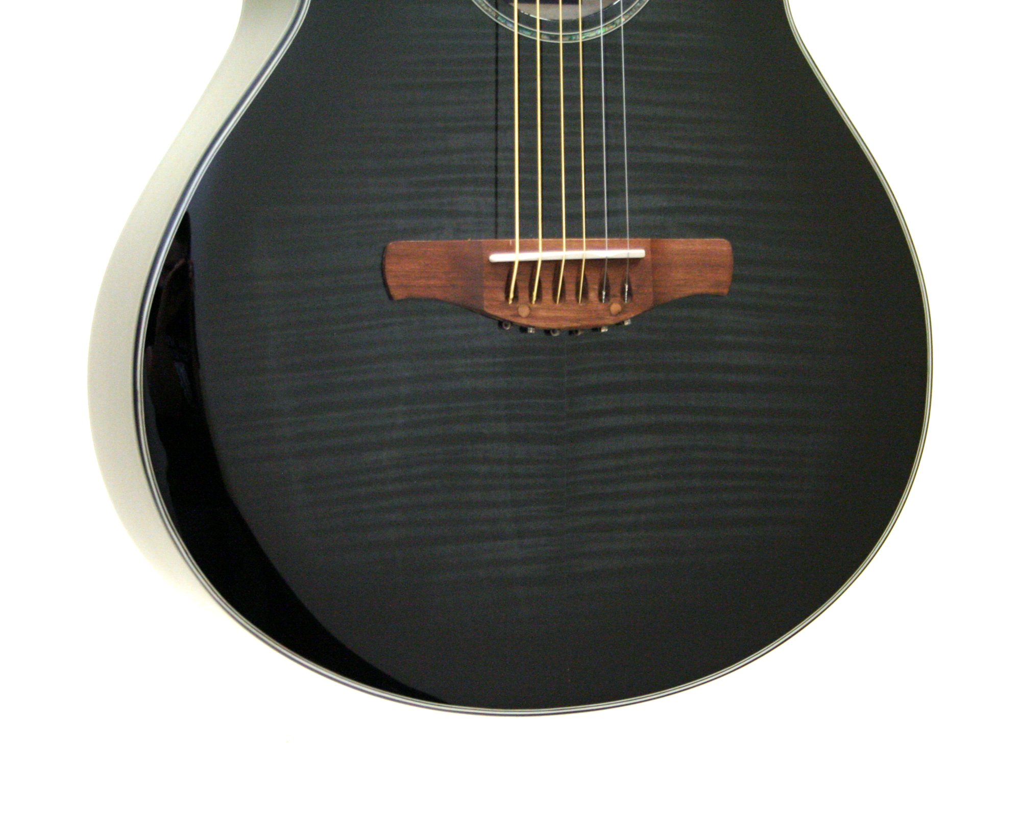 Ibanez AEWC400-TKS Acoustic Electric Guitar Black Flamed Maple