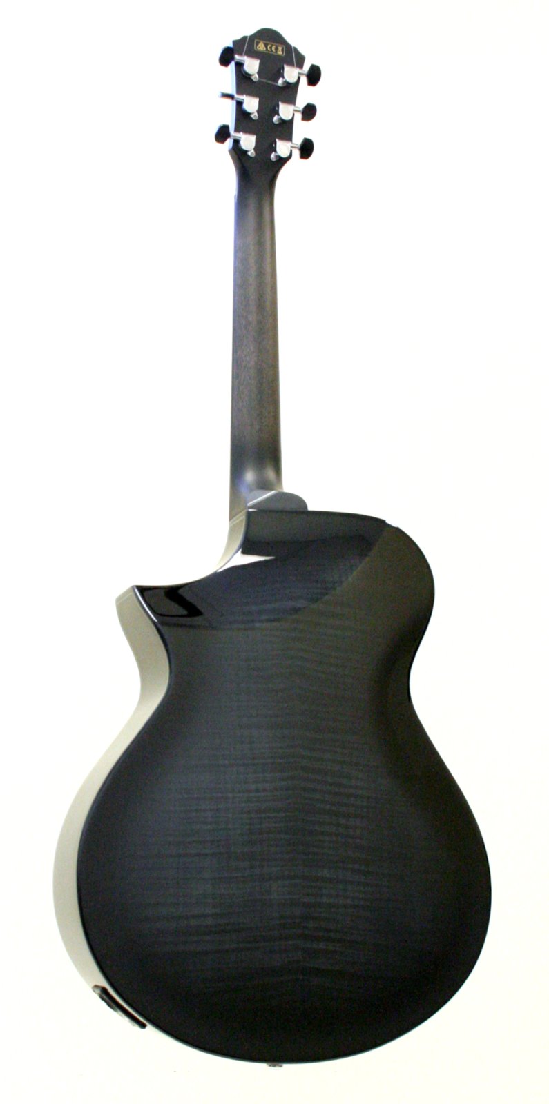 Ibanez AEWC400-TKS Acoustic Electric Guitar Black Flamed Maple