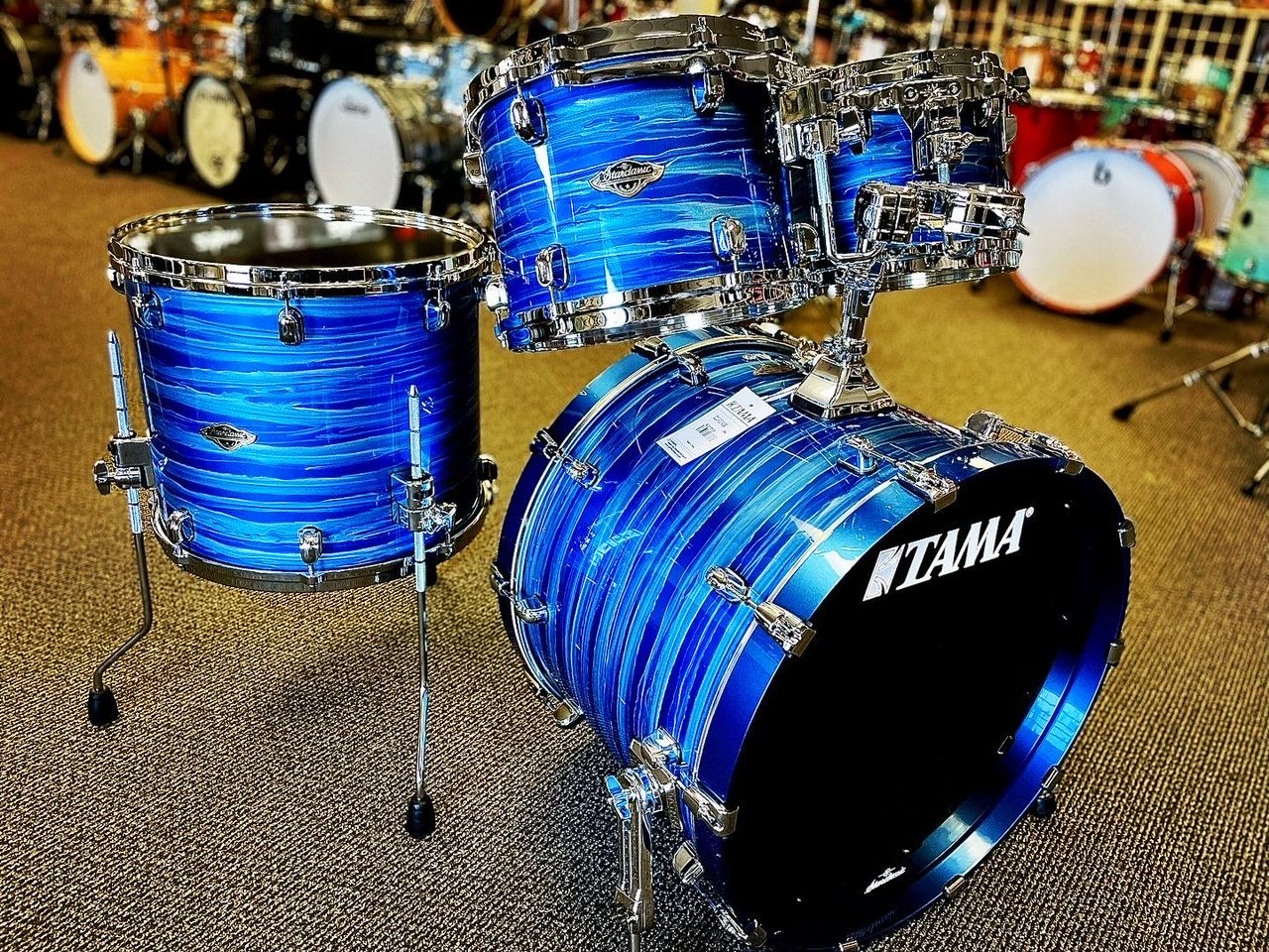 Tama Starclassic Walnut/Birch 4pc Shell Pack in 10/12/16/22 Ocean